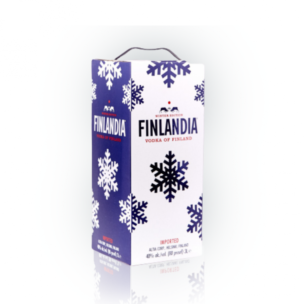 Водка Финляндия Снежинка (Finlandia Winter Edition) 3 л